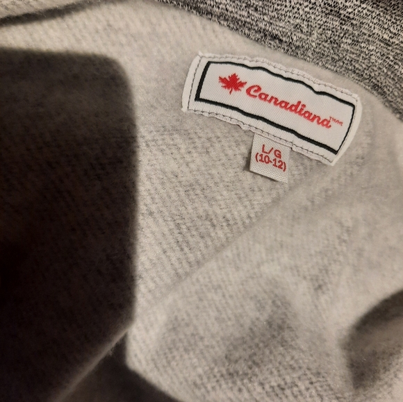 New AUTHENTIC CANADIANA KIDS HOODIE JACKET L 10/12 flannel ♥️ - Picture 4 of 8